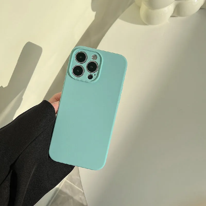 Liquid Silicone Solid Colour Premium Phone Case