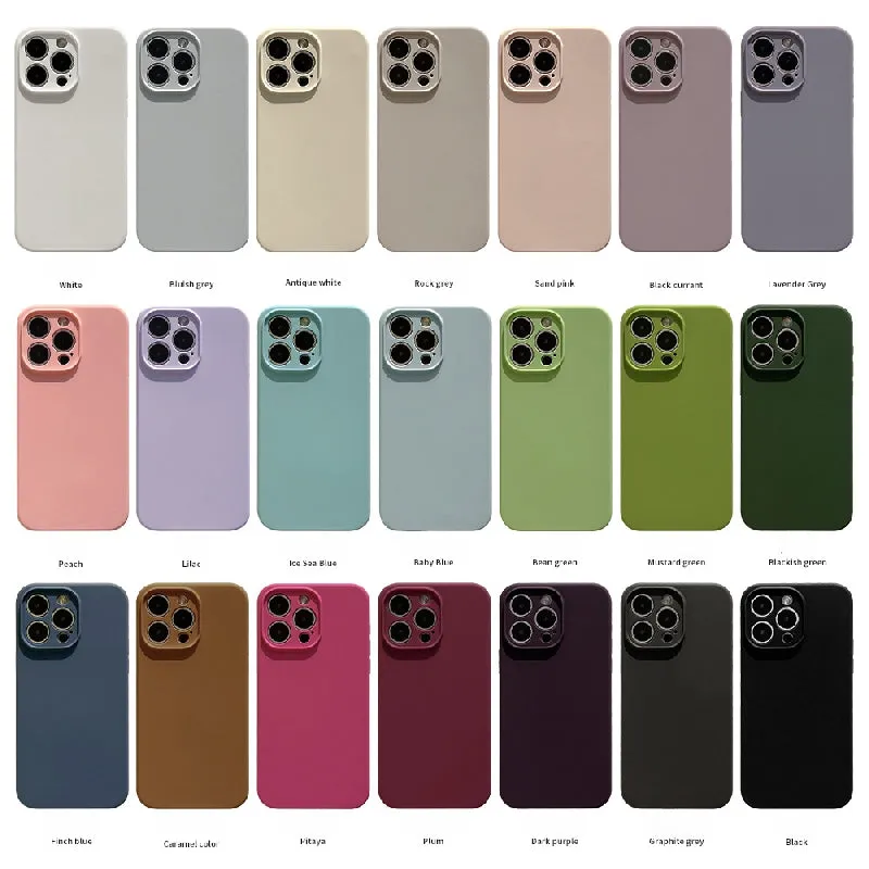 Liquid Silicone Solid Colour Premium Phone Case