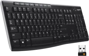 Logitech K270 Wireless Keyboard 無線鍵盤 (中文版) - Black 黑色 920-003060 原裝行貨