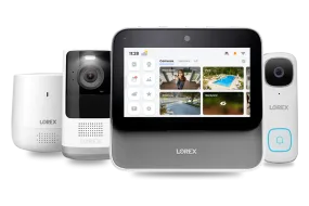 Lorex Smart Home Security Center with 2K Wire-Free Cameras, 2K Doorbell and Range Extender