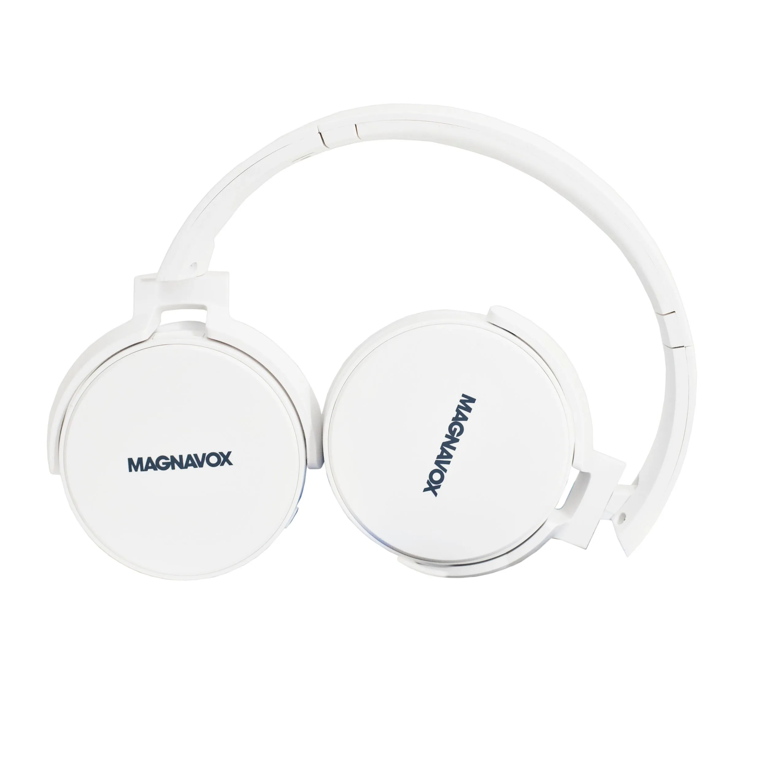 Magnavox MBH542-WH Bluetooth Wireless Foldable Stereo Headphones in White