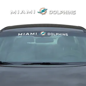 Miami Dolphins Sun Stripe Windshield Decal 3.25 in. x 34 in.