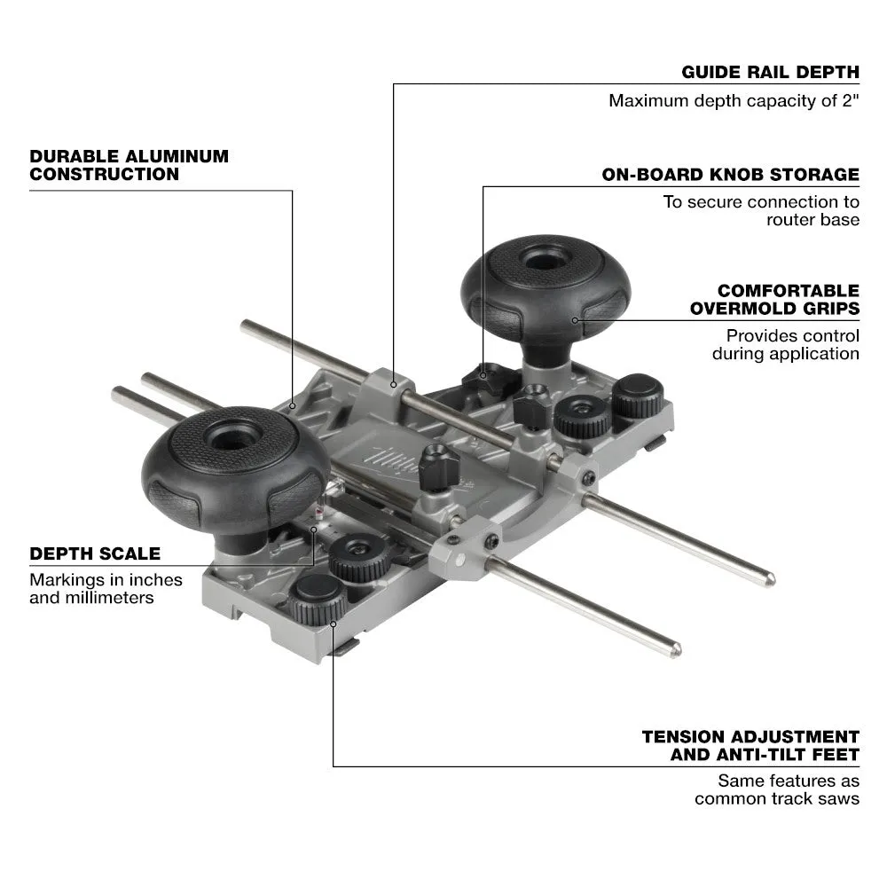 Milwaukee 48-11-2838 Router Guide Rail Adapter