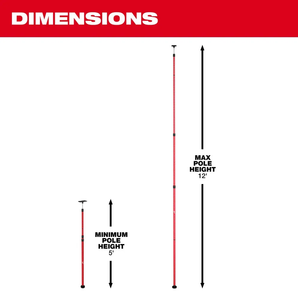 Milwaukee 48-35-1511 Milwaukee 12ft Telescoping Laser Pole