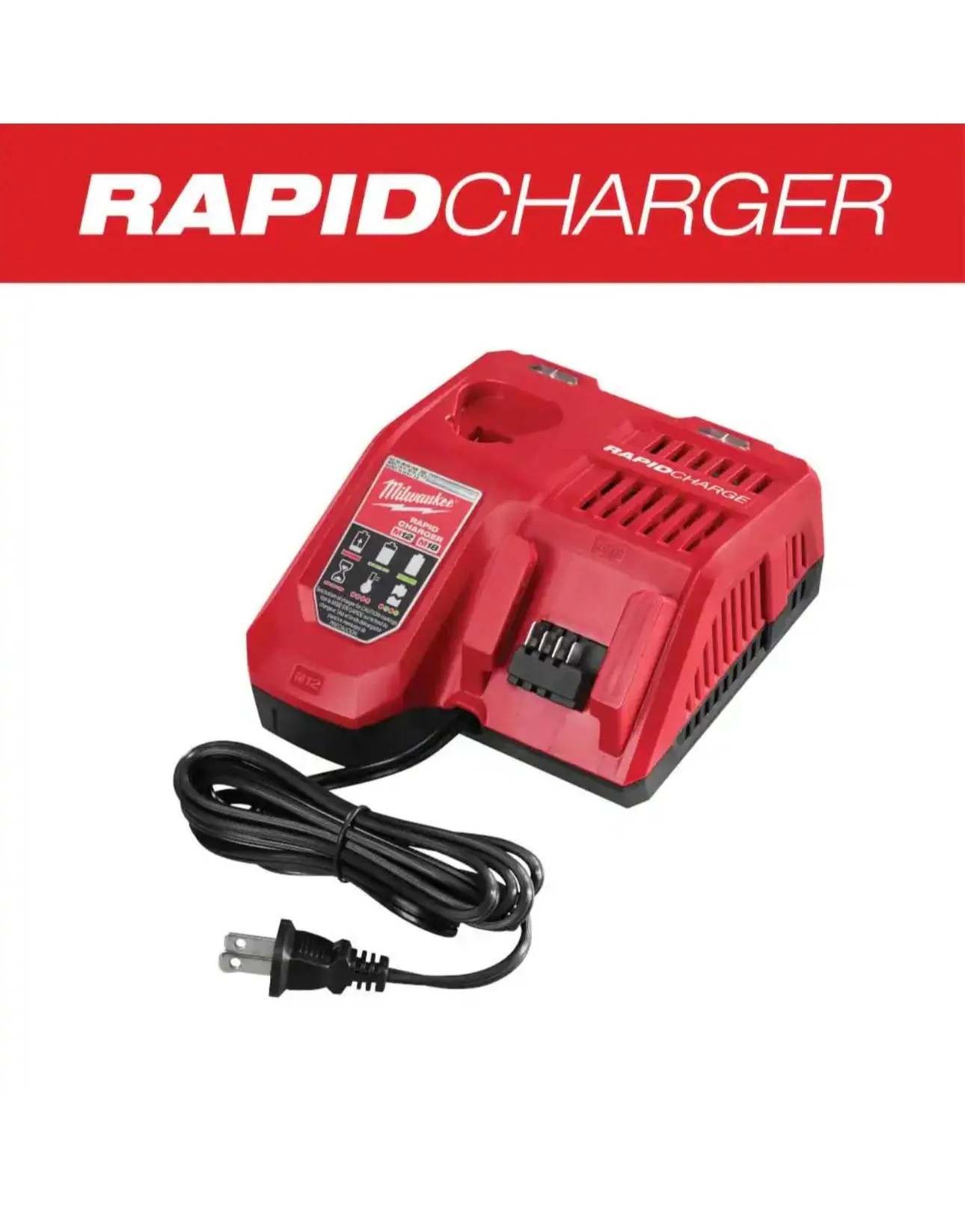 Milwaukee M18 and M12 Rapid Battery Charger