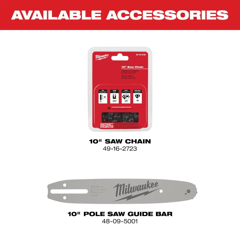 Milwaukee M18 FUEL 10" Pole Saw Kit with QUIK-LOK