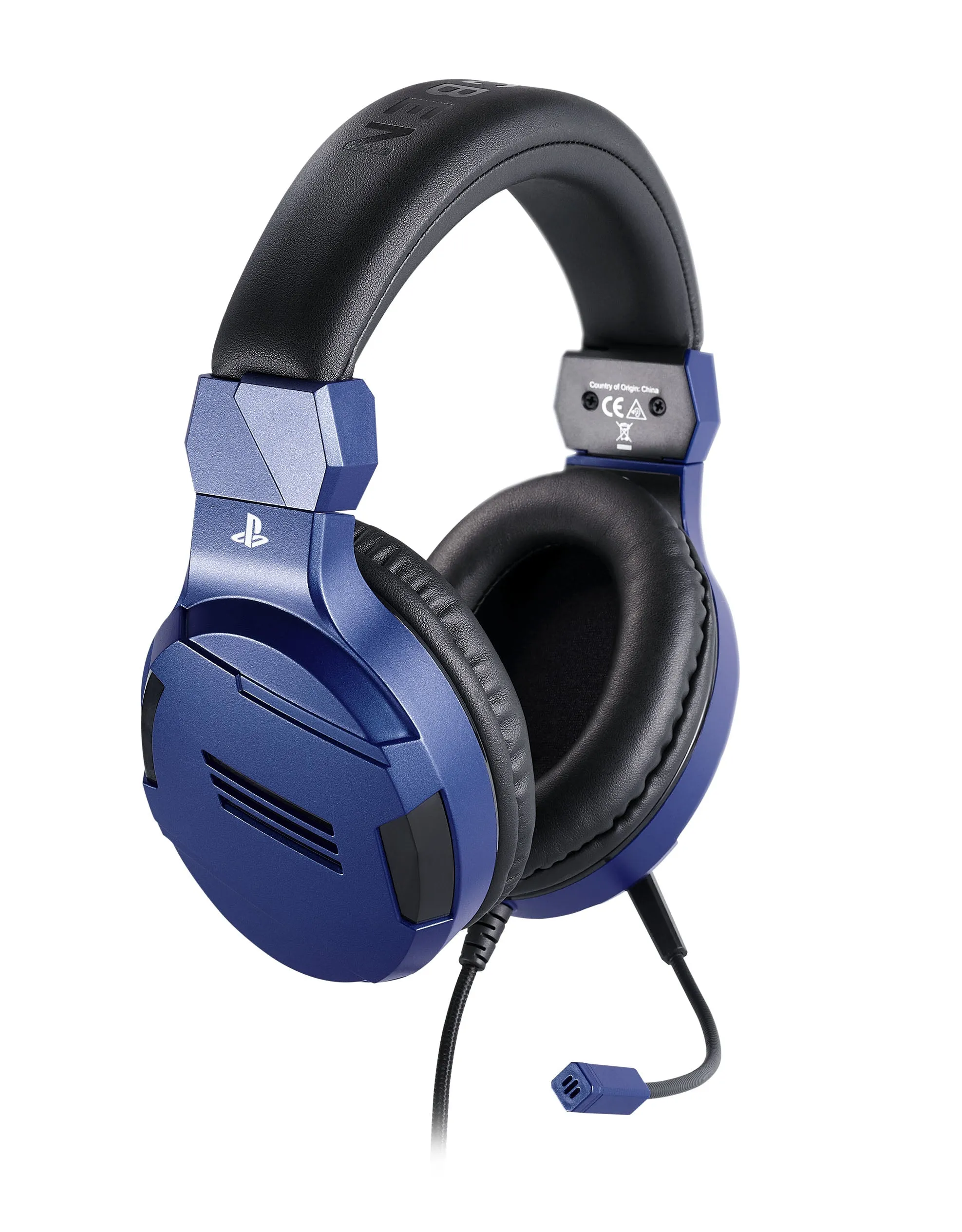 Nacon Bigben Gaming Headphones With Microphone Blue Ps4 V3 Ps4ofheadsetv3blue