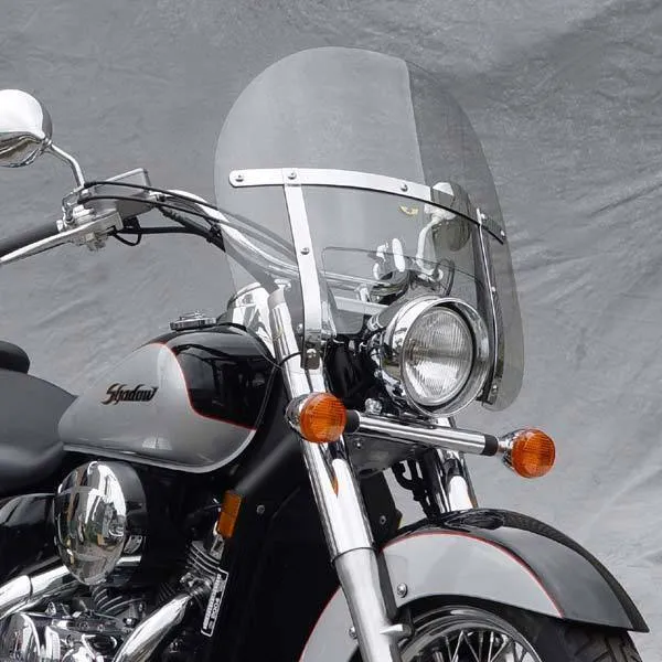 National Cycle N2270 Chopped Heavy Duty Clear Windshield for Wide Frame Kawasaki Cruisers