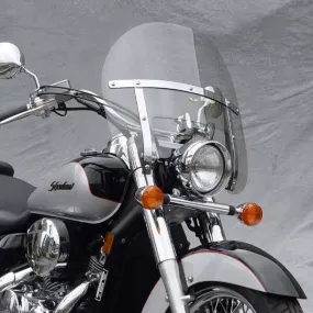 National Cycle N2271 Chopped Heavy Duty Clear Windshield for Harley Davidson 1960-1984 FL models