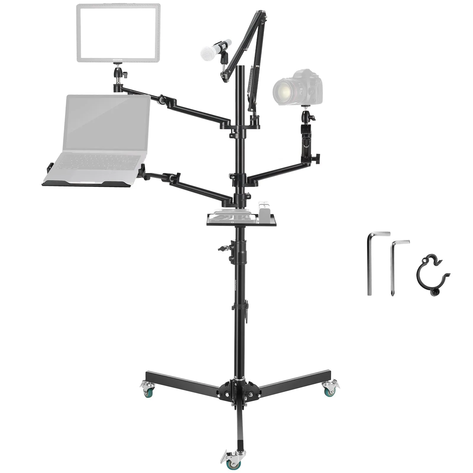 NEEWER DS010 Mobile Live Streaming Multi Mount Floor Stand