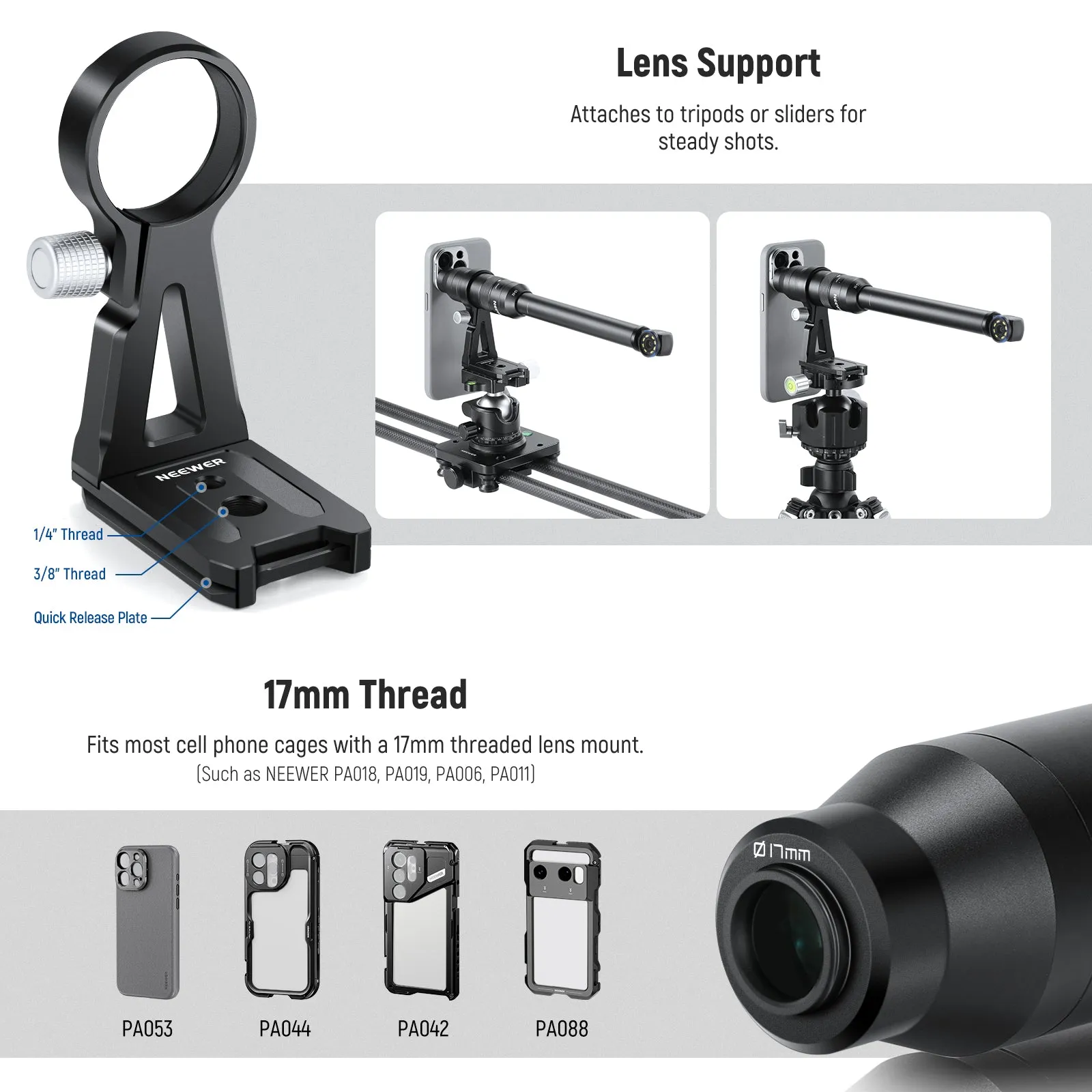 NEEWER LS-51 18mm 2x Macro Probe Lens with 17mm Thread