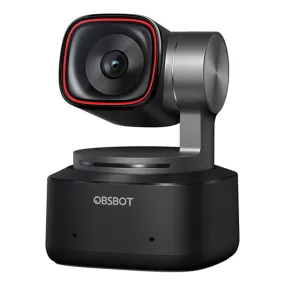 Obsbot Tiny 2 4K AI-Powered PTZ Webcam with USB C 3.0 Type C, Auto Focus & Tracking for Web Camera Live Streaming, Home Workspace Setup, Conference Meeting, Online Class - Support Windows, Mac OS, Linux, PC, Laptop, Computer, Macbook, iMac