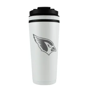 Officially Licensed Arizona Cardinals 26oz Ice Shaker - White