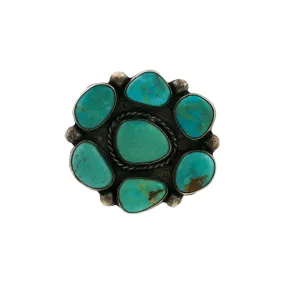 Old Stock 1960's "Herman Hoskie" Navajo Brooch Pin