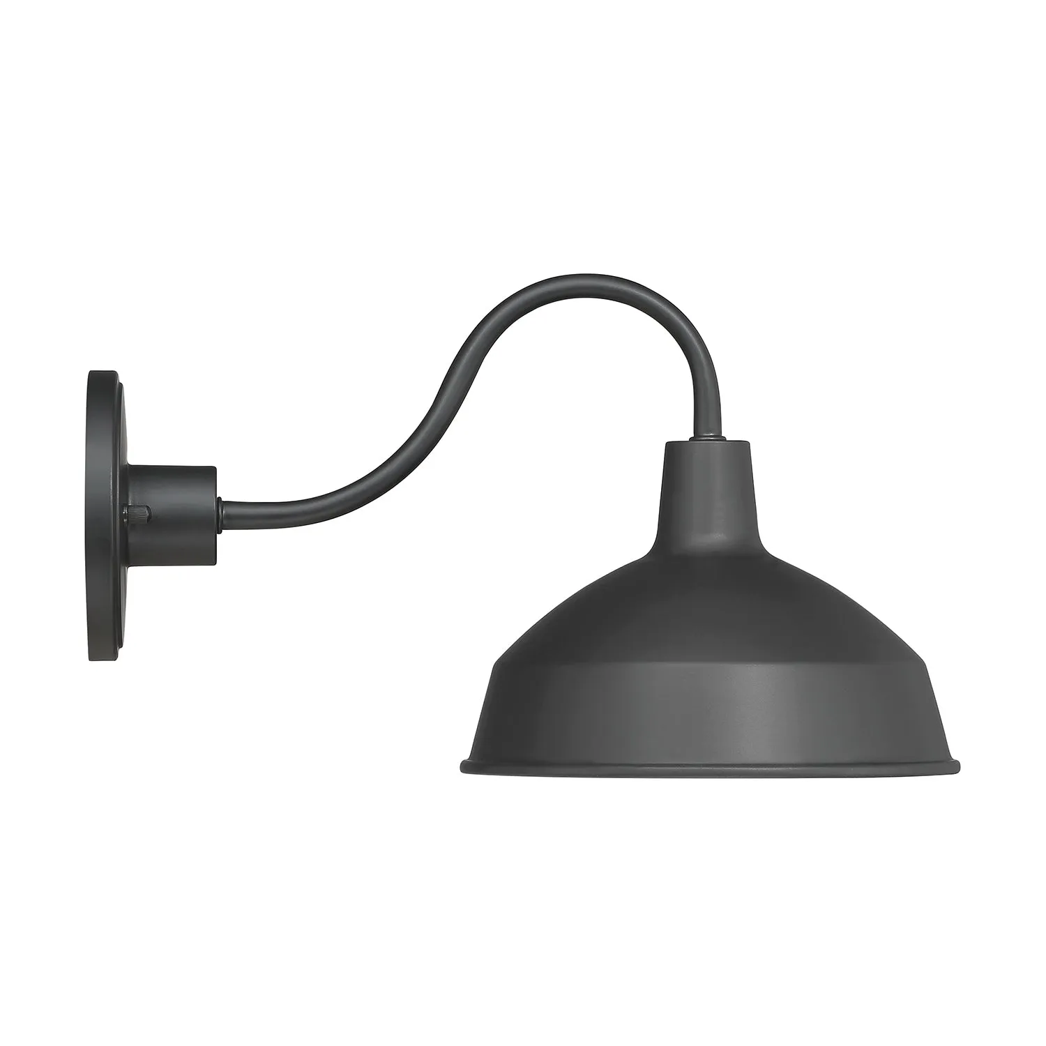 Open Box Asher Medium Outdoor Wall Light, Black