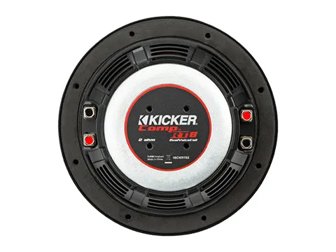 Open Box - Kicker 48CWRT84 CompRT 8"(20cm) Subwoofer, DVC, 4-ohm, RoHS Compliant