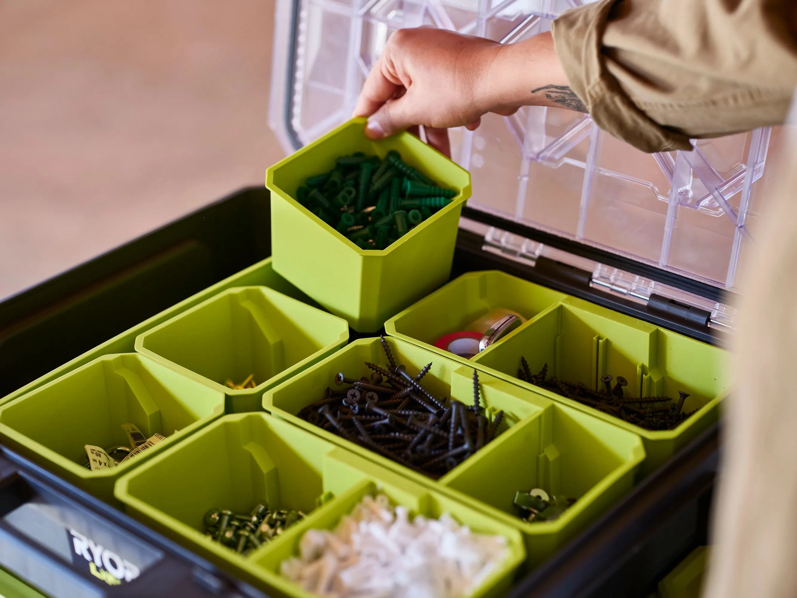 Open Box -  RYOBI LINK 2 Drawer Tool Box