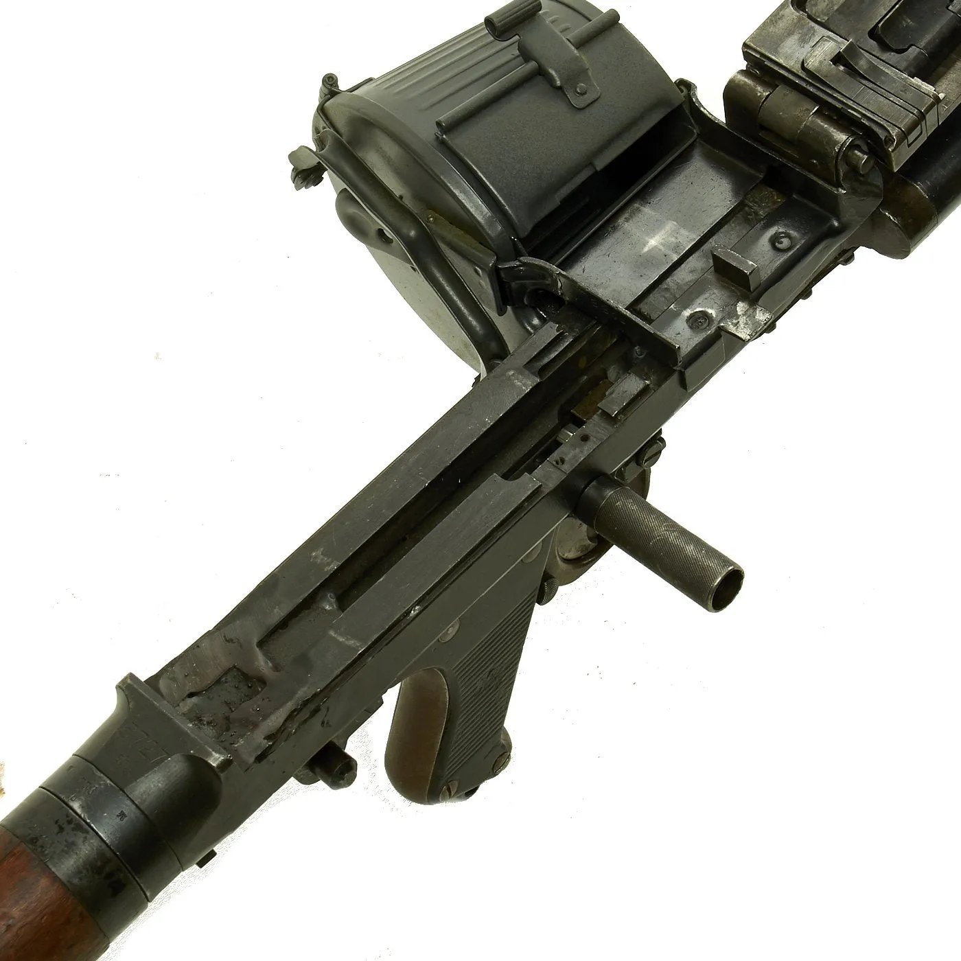 Original German WWII MG 34 Display Machine Gun with Basket Carrier - marked dfb 41