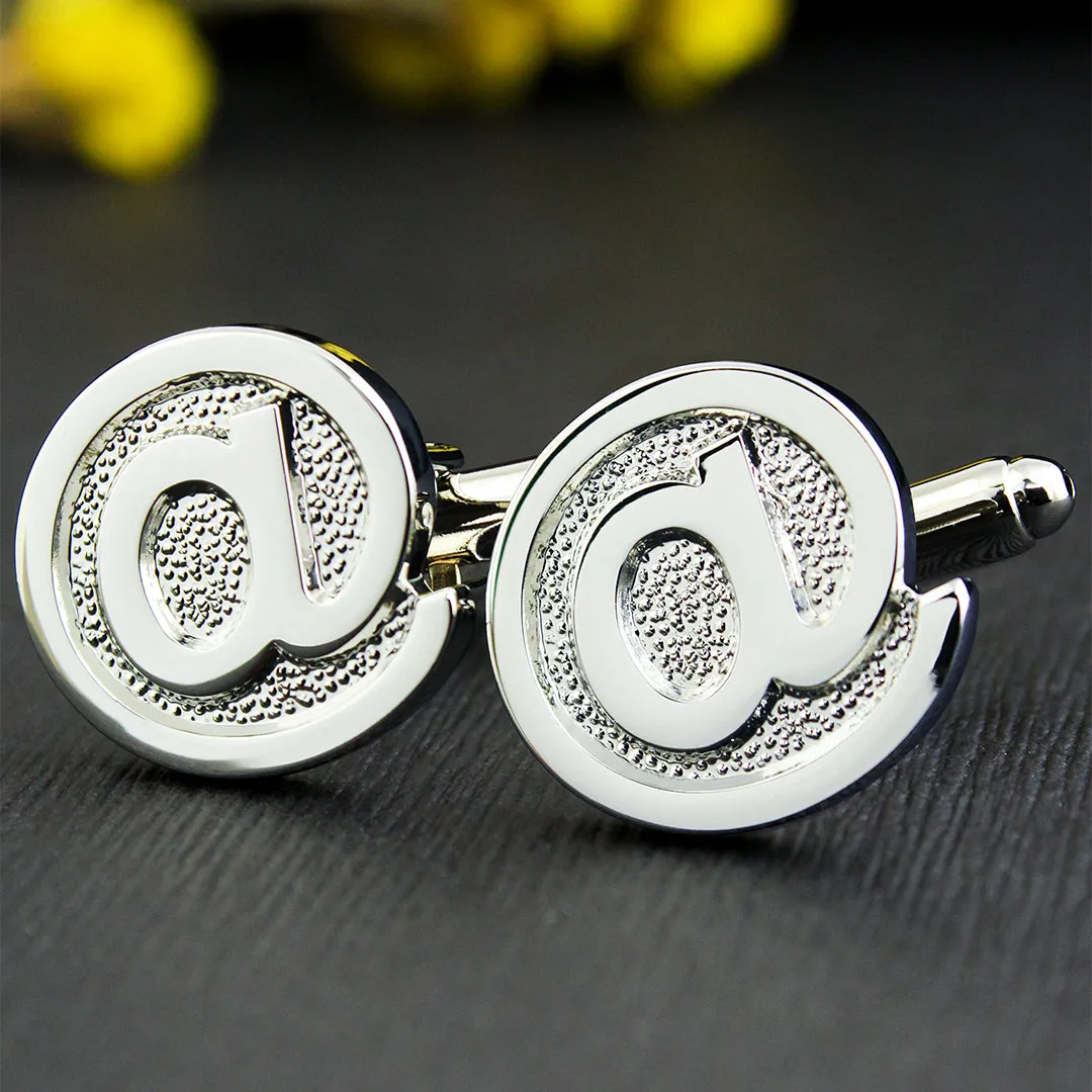 Peluche The Internet Novelty Silver Cufflinks