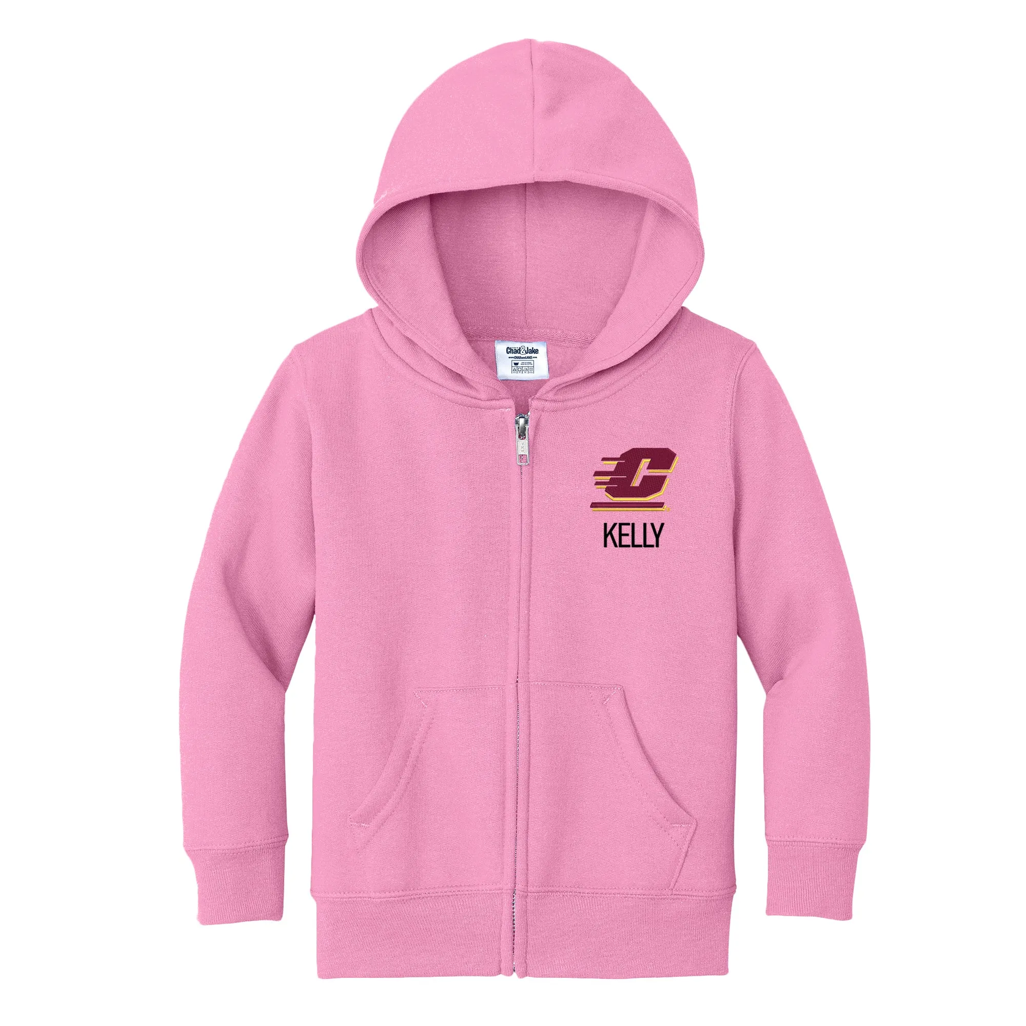 Personalized Central Michigan Chippewas Toddler Full-Zip Sweatshirt