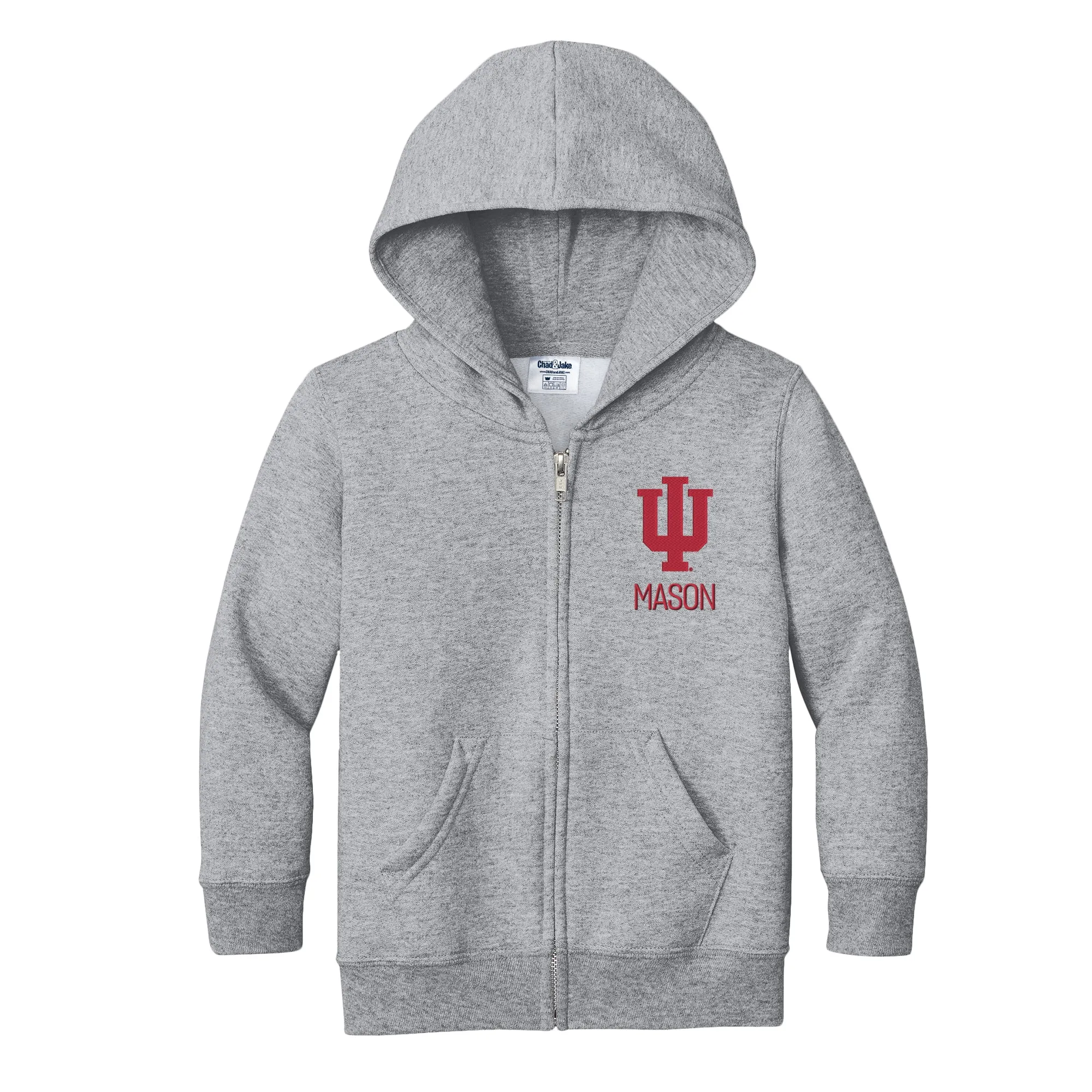 Personalized Indiana Hoosiers Toddler Full-Zip Sweatshirt