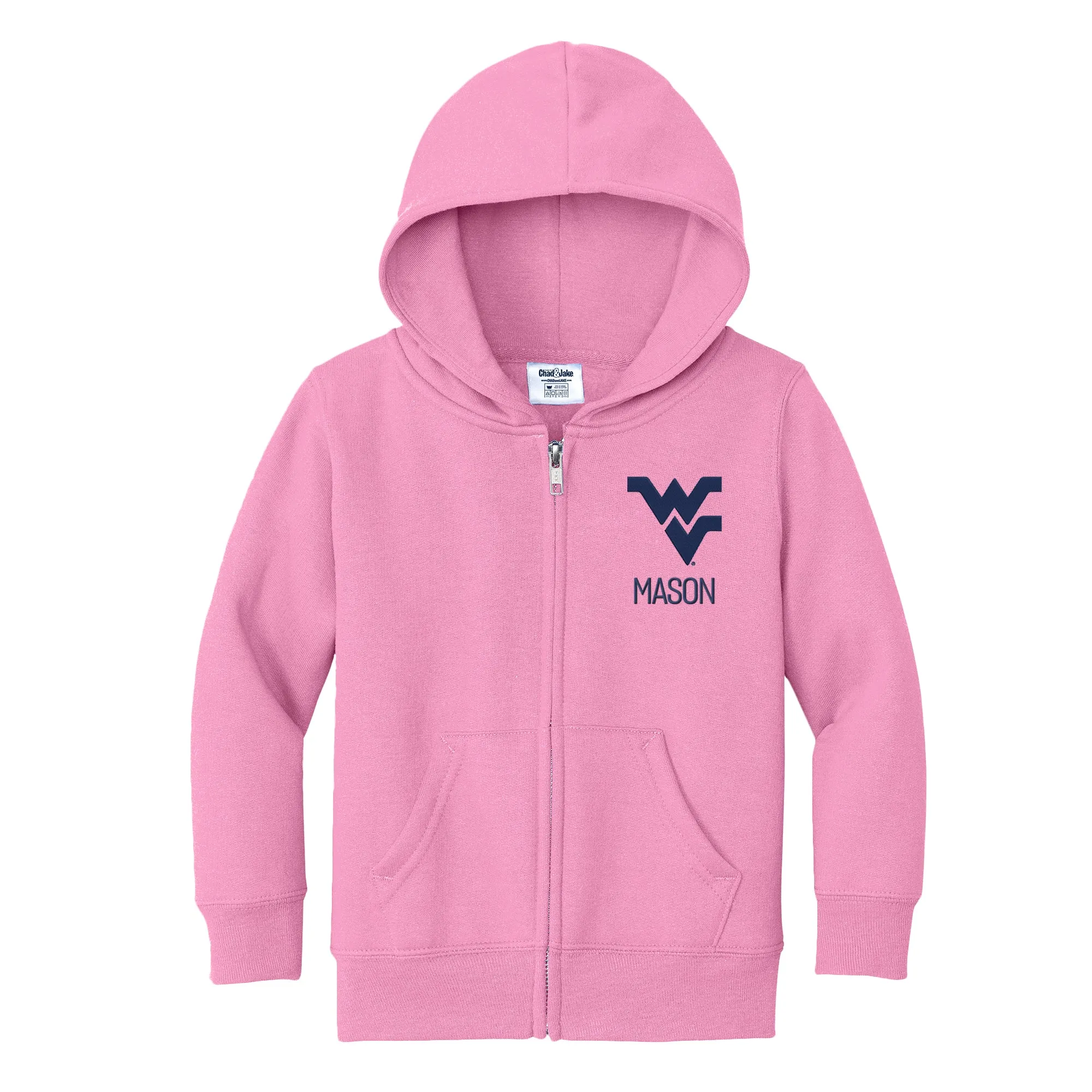 Personalized West Virginia Mountaineers Toddler Full-Zip Sweatshirt