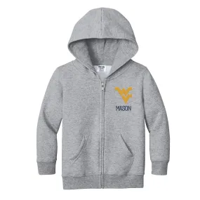 Personalized West Virginia Mountaineers Toddler Full-Zip Sweatshirt