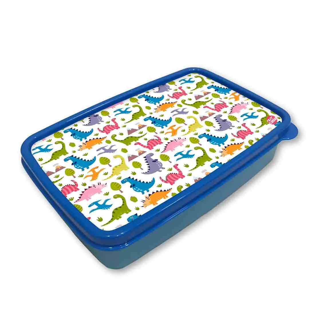 Plastic Kids Lunch Box for School Boys Snack Containers - Dinosaur