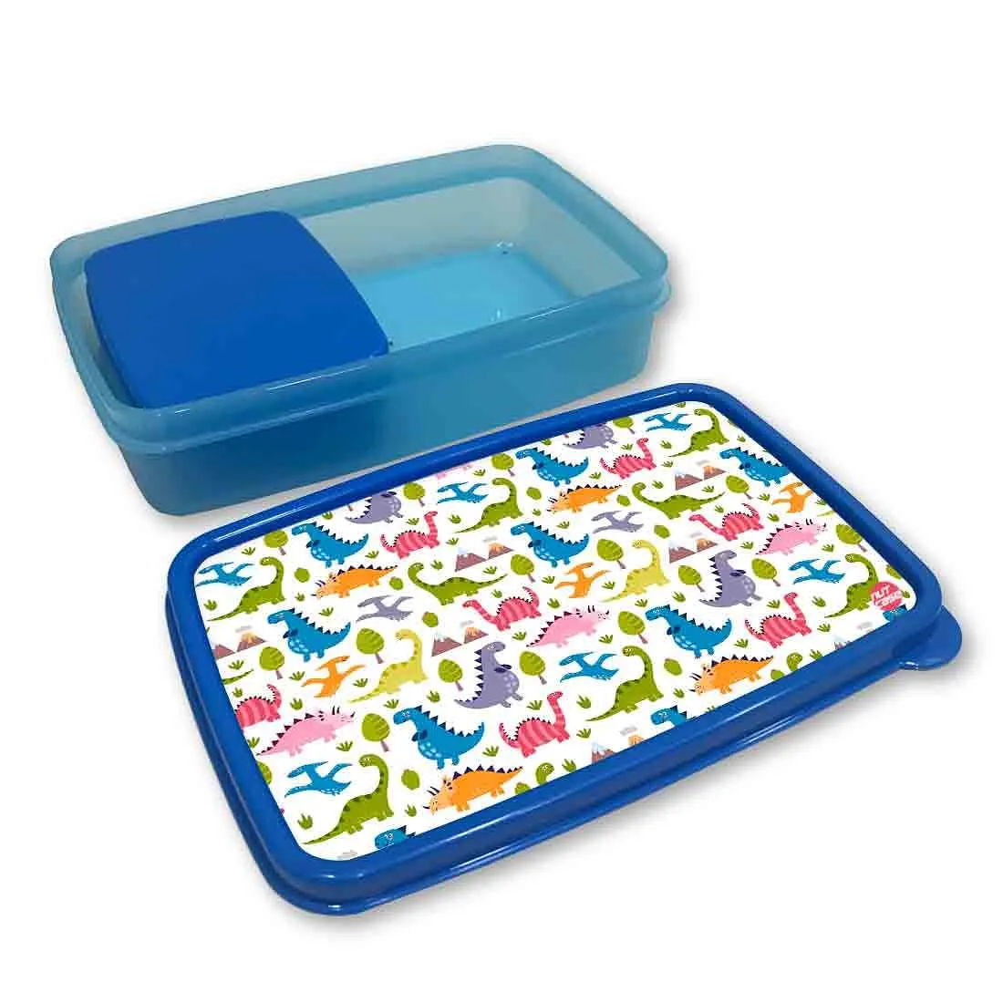 Plastic Kids Lunch Box for School Boys Snack Containers - Dinosaur