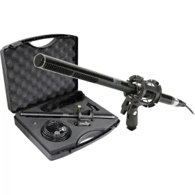 Professional 14" Condenser Shotgun Microphone Kit w/ Case & Accessories