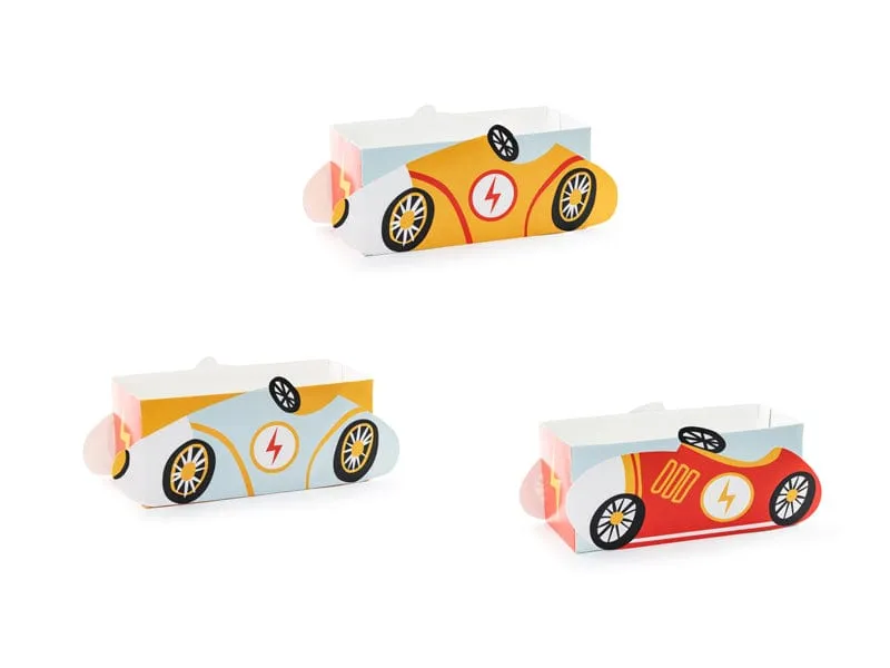 Racing Cars Snack Boxes (set of 3)