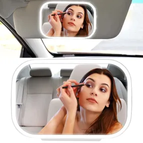 Rechargeable Car Vanity Mirror with LED Lights