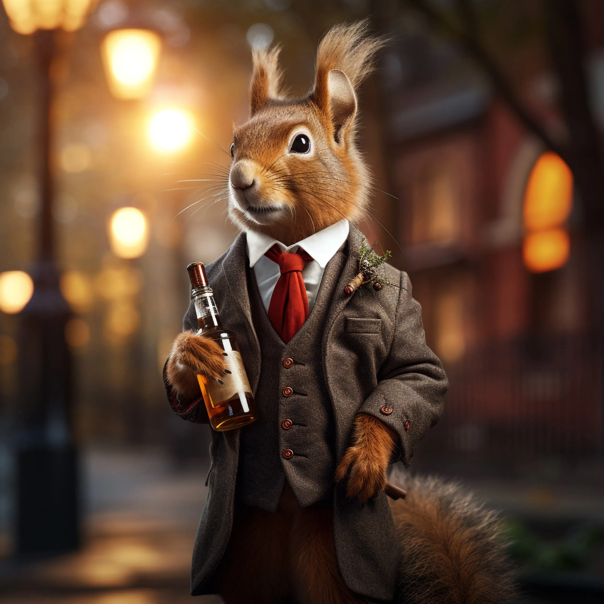 Red Squirrel Whisky | Art Print