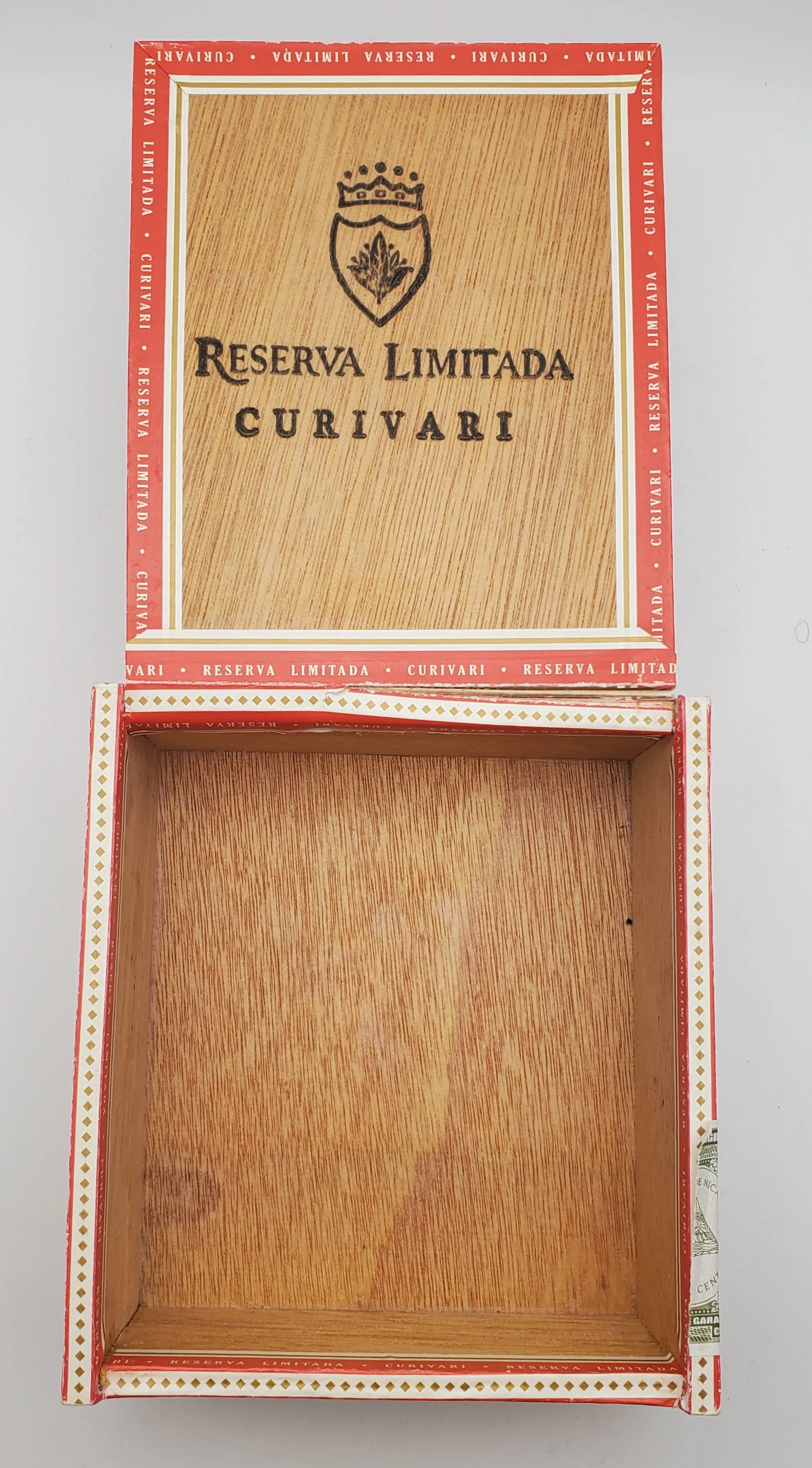 Reserva Limitada Curivari Wood Cigar Box