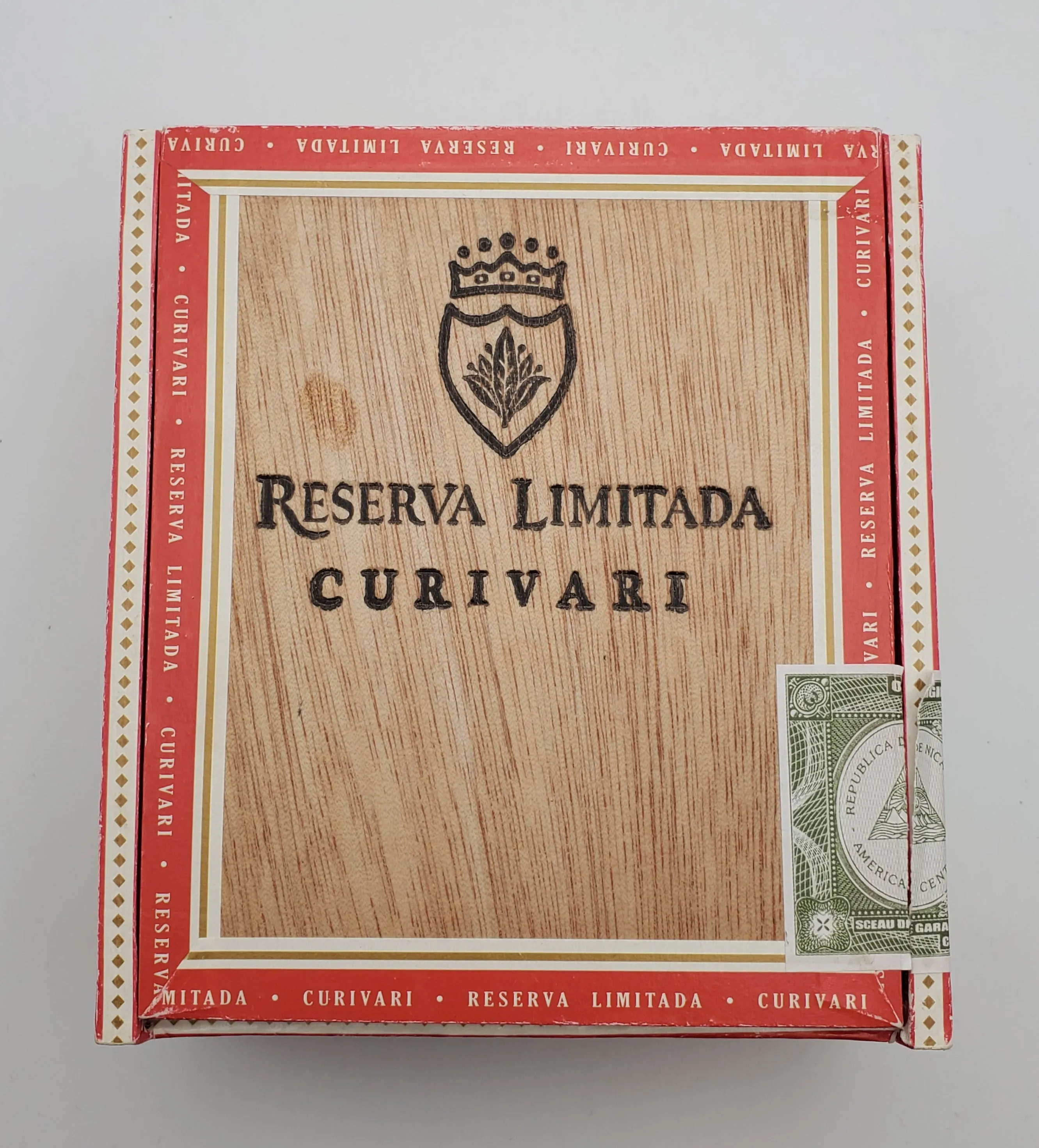 Reserva Limitada Curivari Wood Cigar Box