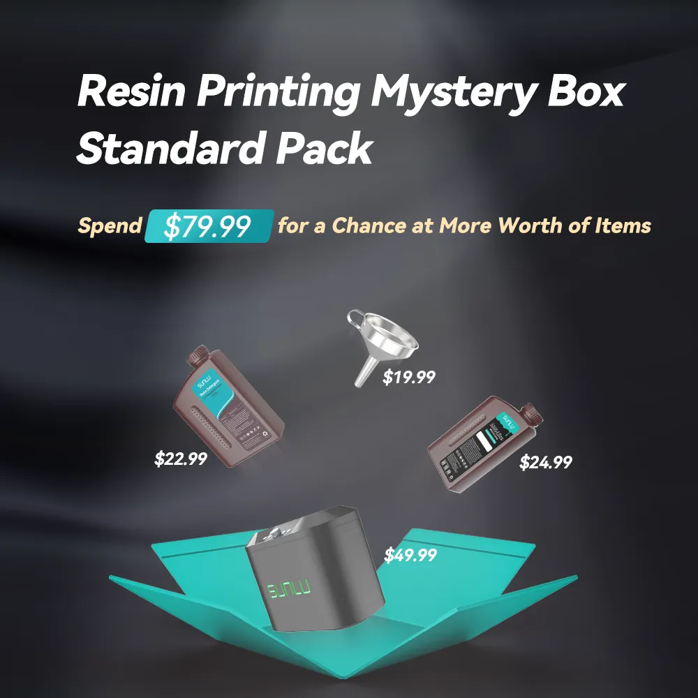 Resin Printing Mystery Box, Unlock the Surprise Mystery Box