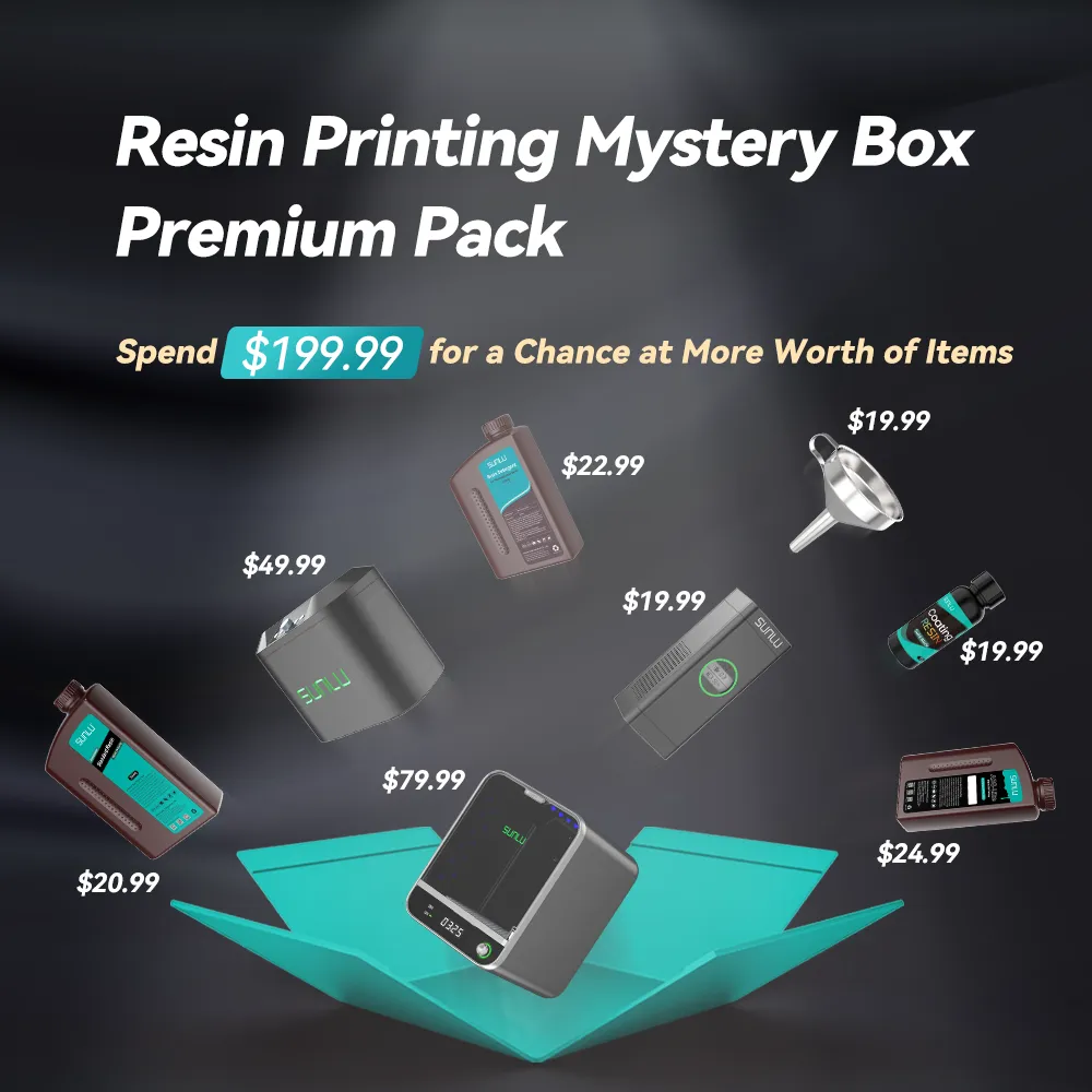 Resin Printing Mystery Box, Unlock the Surprise Mystery Box