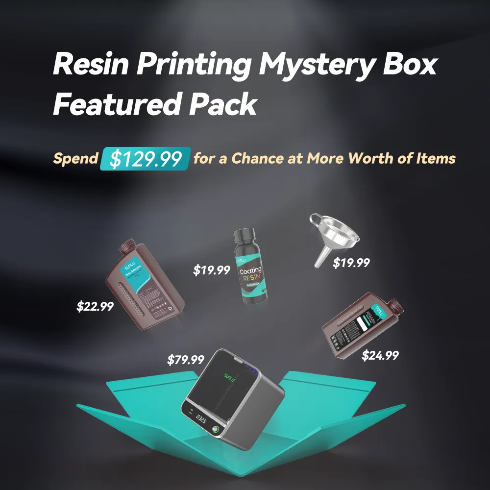 Resin Printing Mystery Box, Unlock the Surprise Mystery Box