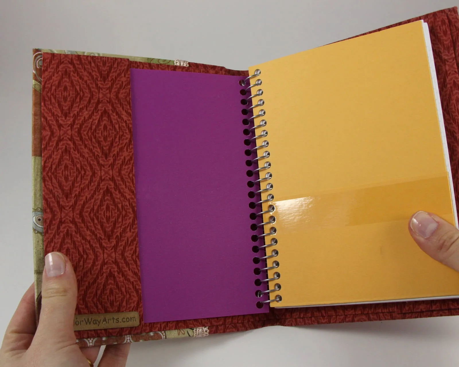 Reusable fabric journal cover DIY kit, cartonnage kit 101, online instructions included