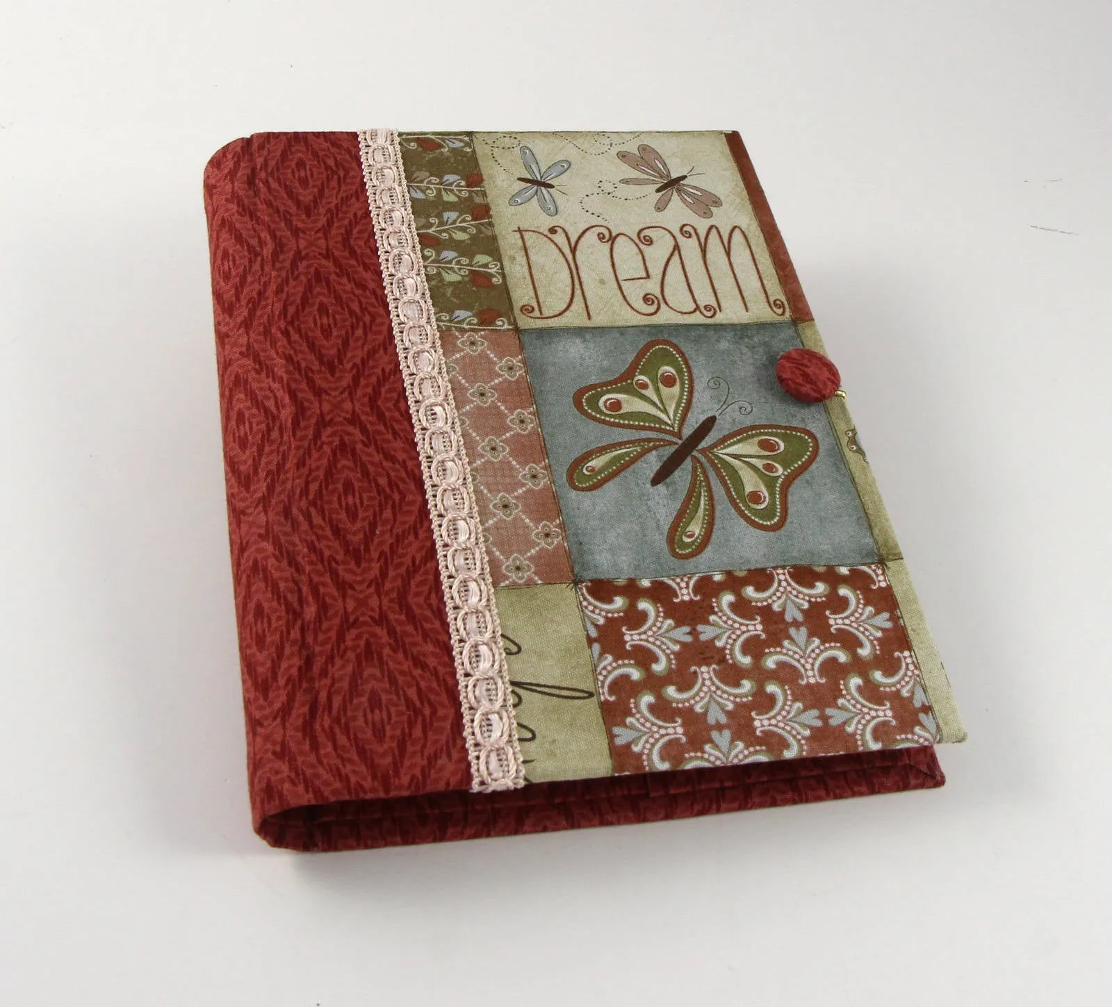 Reusable fabric journal cover DIY kit, cartonnage kit 101, online instructions included