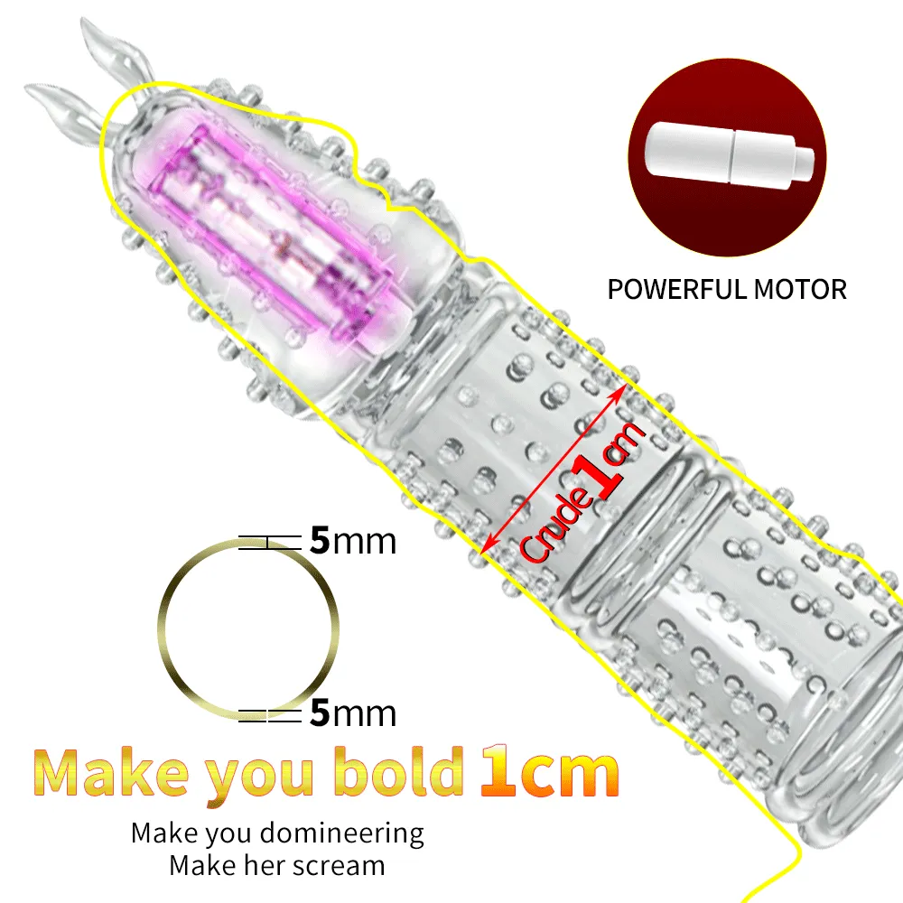 Reusable Silicone Transparent Clitral Stumilation Cock Sleeve