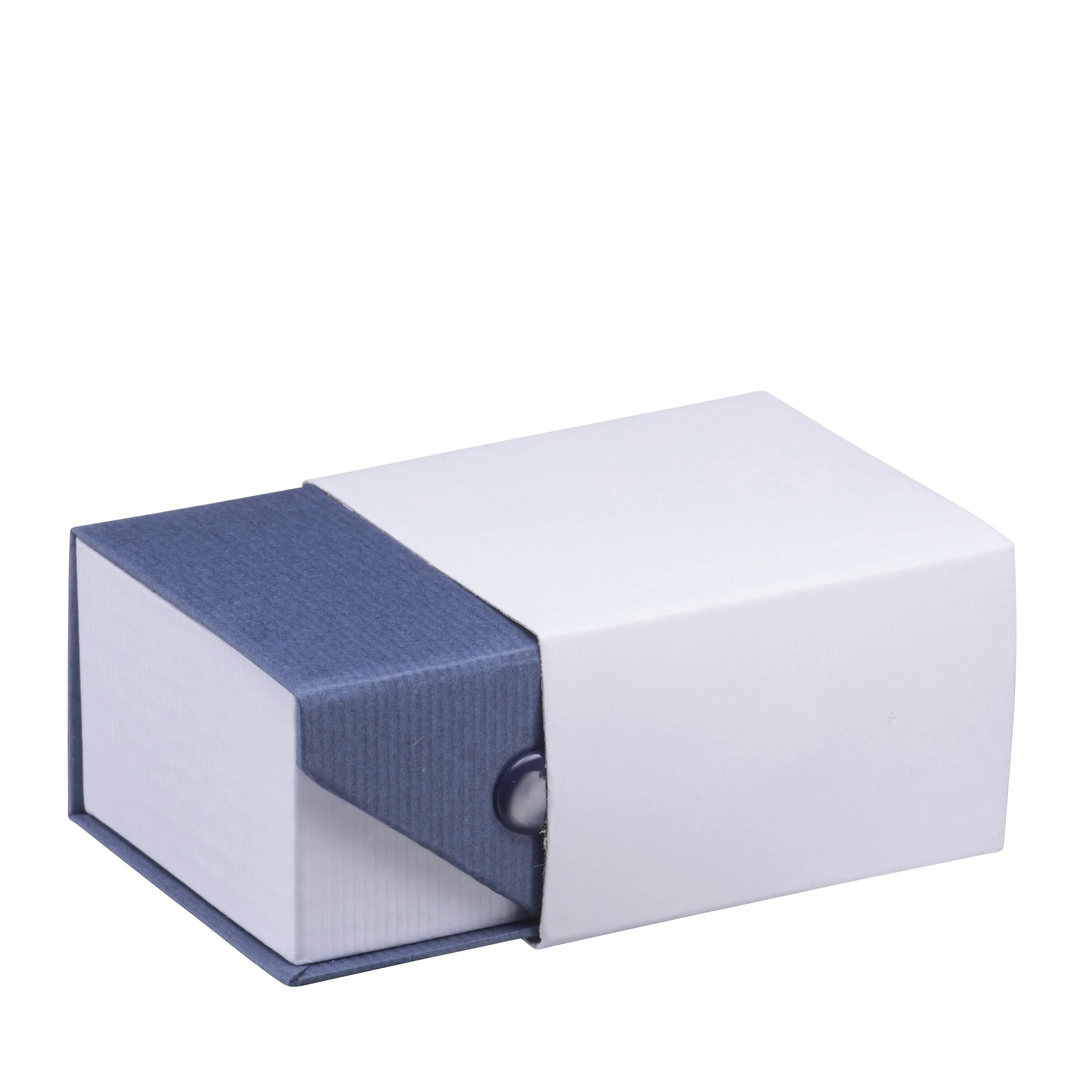 Ribbed Paper Snap Pendant/Earring Box, Prim Collection