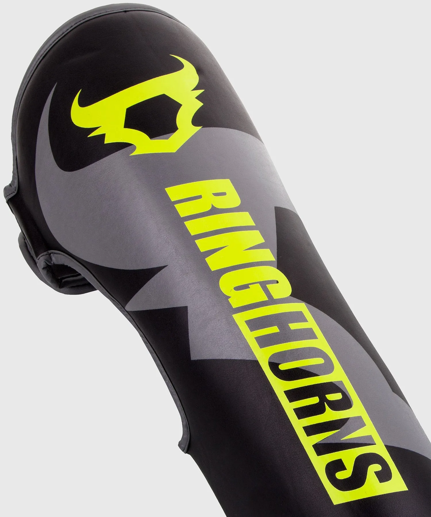 Ringhorns Charger Shin Guards Insteps - Black/Neo Yellow