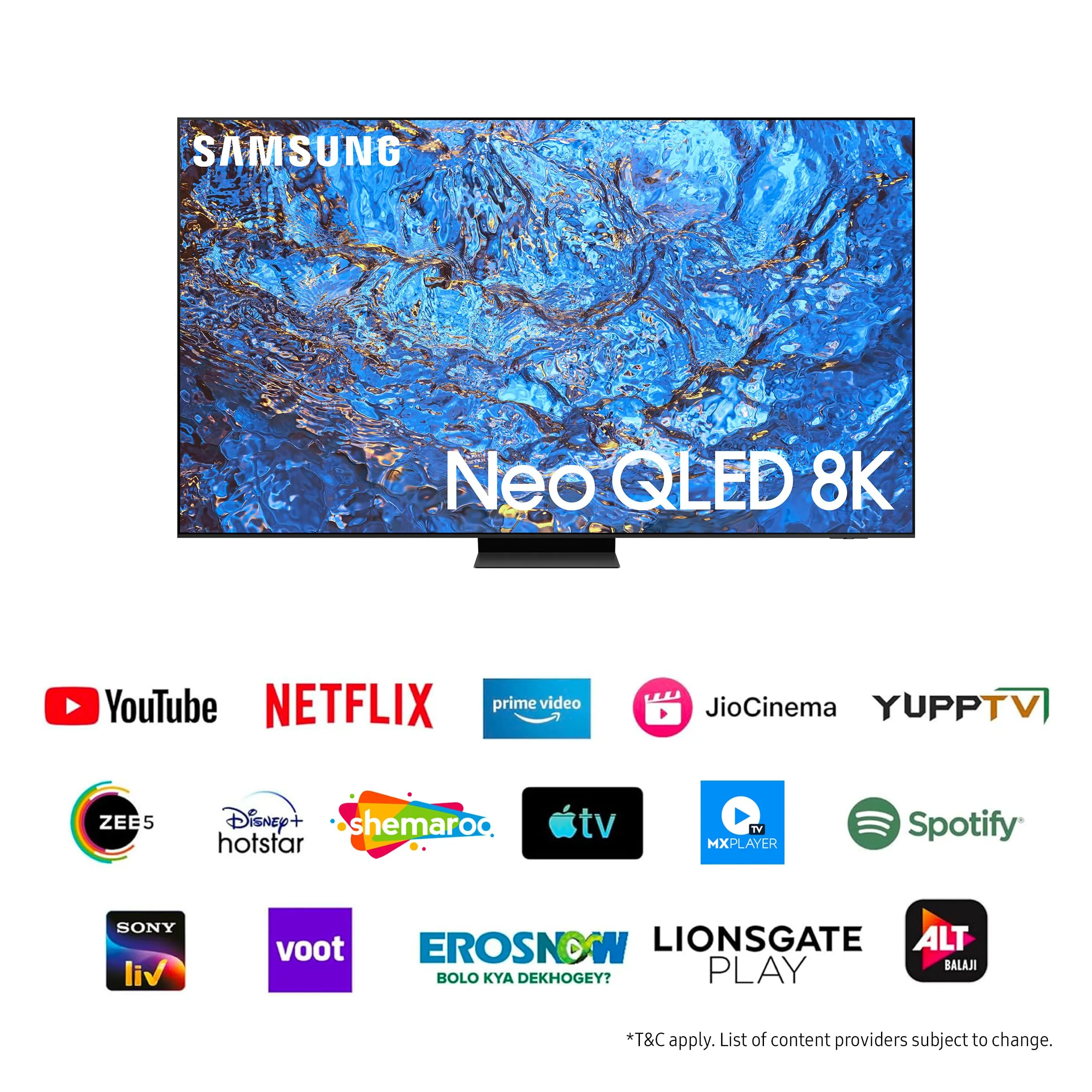 Samsung 247 cm (98 Inches) 8K Ultra HD Smart Neo-QLED TV (QA98QN990CKXXL, Titan Black)