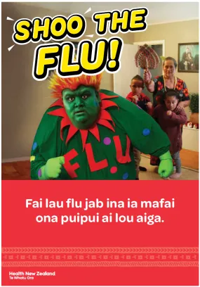 Shoo the Flu flyer - Pacific design - Samoan version - NIP8933