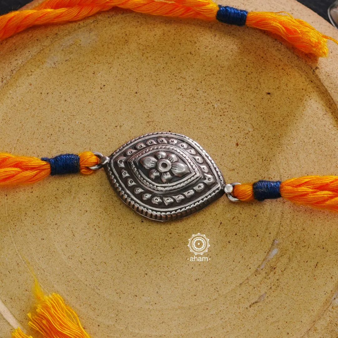 Silver Leaf Rakhi