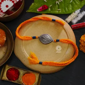 Silver Leaf Rakhi