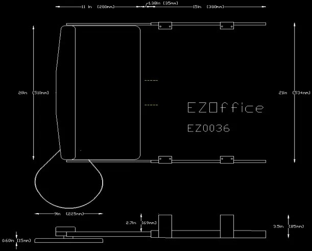 Slide Keyboard Tray and Mouse Platform, (R36)