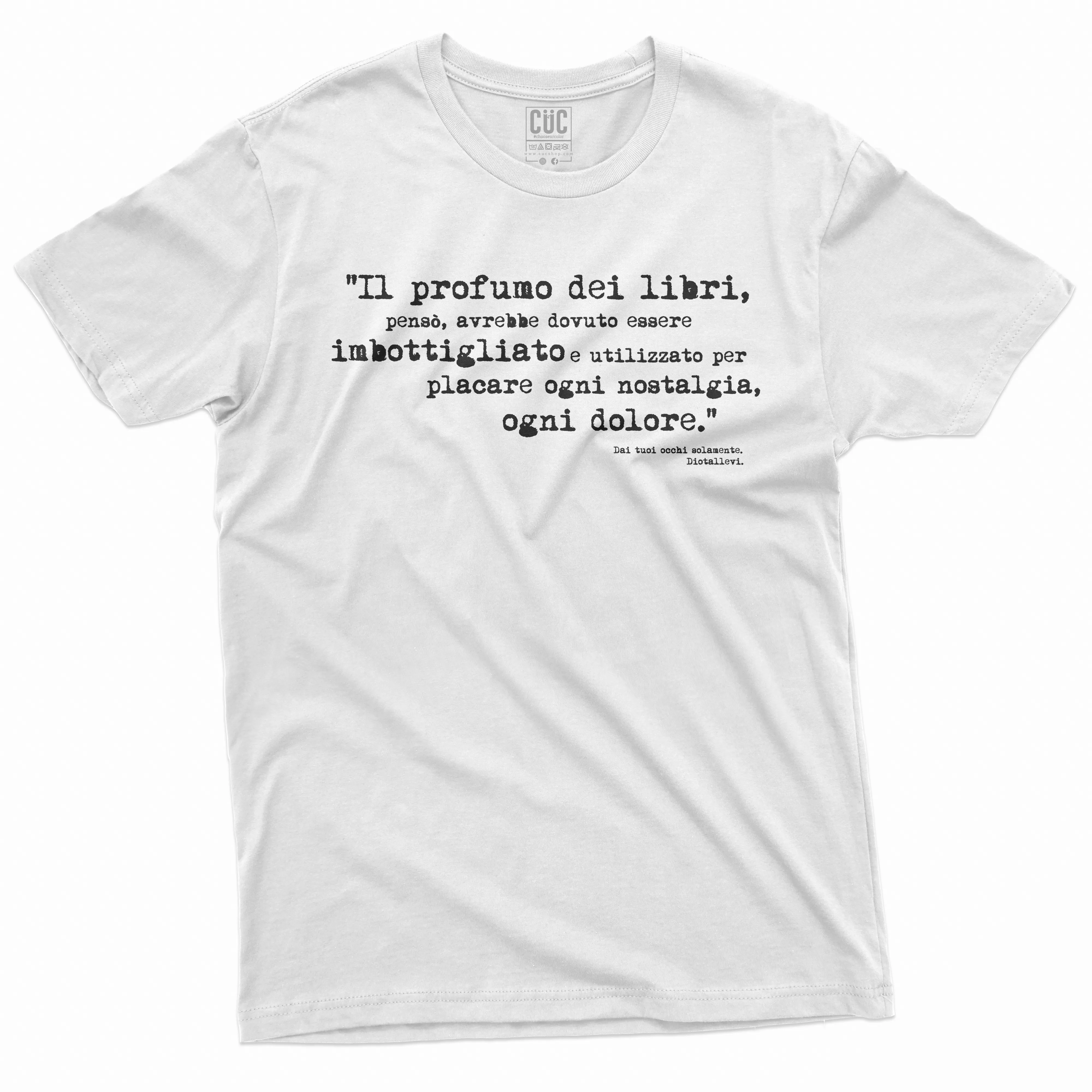 Smells Like New Book T-Shirt Il profumo dei libri dovrebbe essere imbottigliato - Diotallevi - Dai tuoi occhi solamente