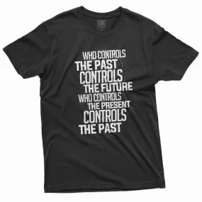 Smells Like New Book T-Shirt Orwell - 1984 - Past Present Future Controls